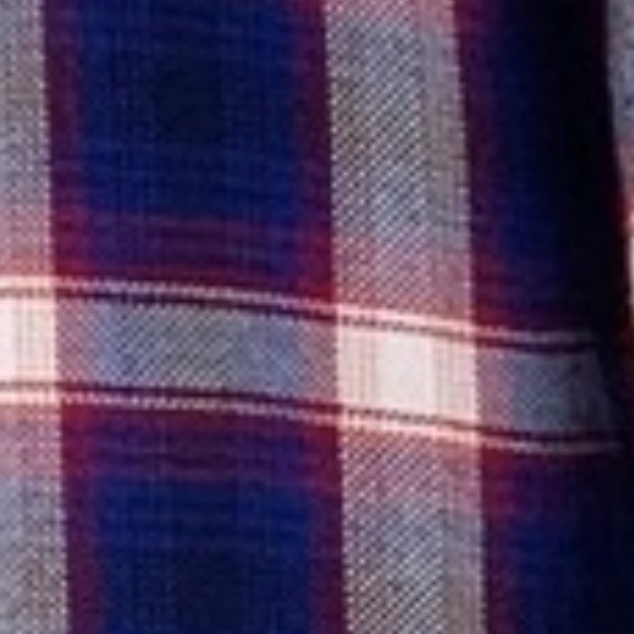 RAILS Hunter Plaid Cobalt Ruby Shirt Americana Red White Blue Button Front - Picture 14 of 15